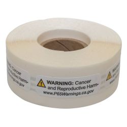 Stens 900-903 California Prop 65 - Reproductive Harm & Cancer Warning Labels 