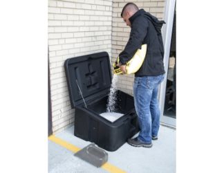 Buyers Products 9031100 30" x 24" x 36" Poly Storage Box - Store Grain, Salt, Etc. in a Dry Area 