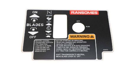 Bobcat 2000574 Control Panel GD Label 