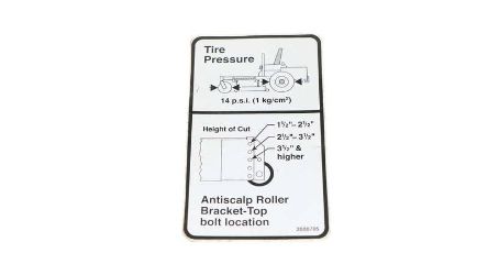 Bobcat 2000705 Tires Label 