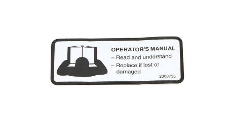 Bobcat 2000735 Oper Man Label 