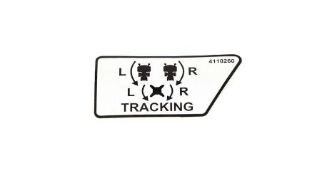 Bobcat 4110260 Tracking Control Label 