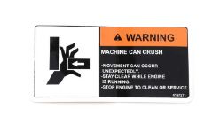 Bobcat 4137371 Crush Warning Label - BOB 4137371
