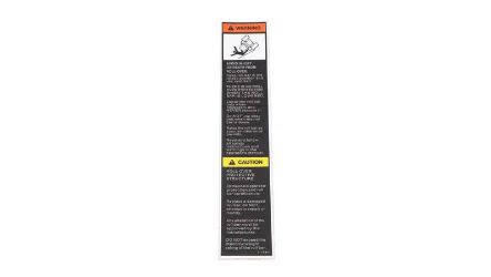 Bobcat 4160347 Folding Rops Warning Label 