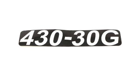 Bobcat 4163256 30G 430 Steiner Model Label 