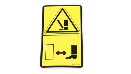Bobcat 4163762 EU Foot Cut Label 