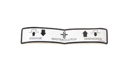 Bobcat 4163937 Master Clutch Label 