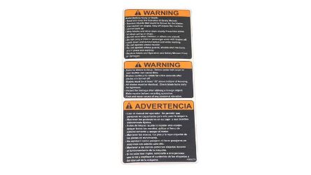 Bobcat 4164279 Foot Plate Warning Label 