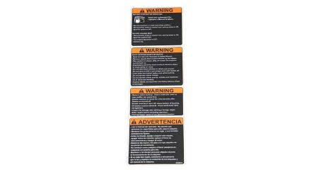 Bobcat 4165610 Foot Plate Warning Label 