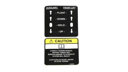 Bobcat 4167307 440 Cau/Aux Combo Decal 