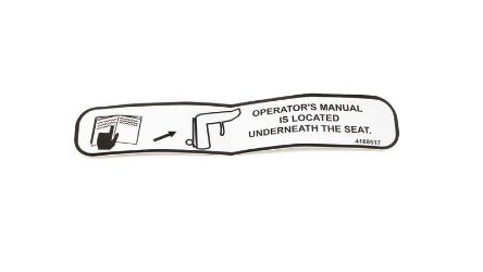 Bobcat 4168517 Location Manual Label 