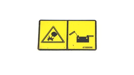 Bobcat 4168696 EU Battery Warning Label 