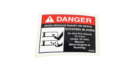 Bobcat 4170775 Danger Rotating Blades S-Decal 