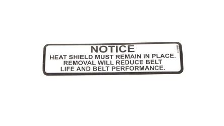 Bobcat 4173485 Heat Shield Label 
