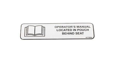 Bobcat 4173984 User Manual Location Decal 