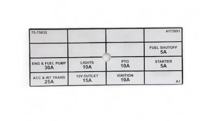 Bobcat 4173991 450 LC Fuse Decal 