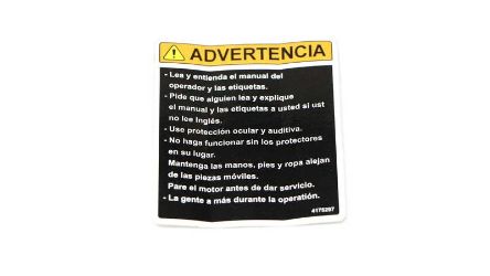 Bobcat 4175297 Spanish Caution Label 
