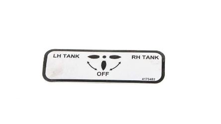 Bobcat 4175482 Fuel Selector Label 