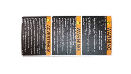 Bobcat 4175842 Footplate Warning Label 