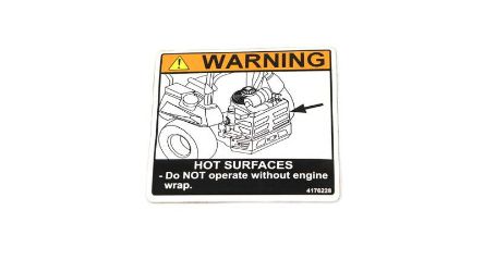 Bobcat 4176228 Engine Wrap Warning Label 