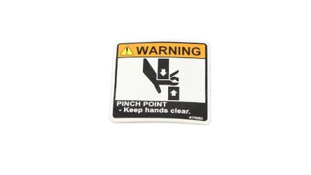 Bobcat 4176392 Pinch Point Warning Label 
