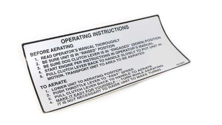 Bobcat 523307 Decal Operating Instructions 