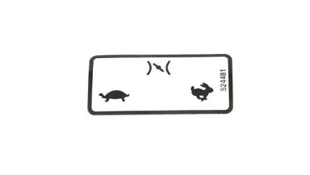 Bobcat 524481 Throttle Control Decal 