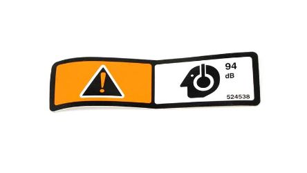 Bobcat 524538 Hearing Warning Decal 