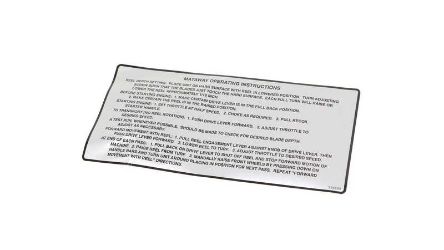 Bobcat 524568 544283A OP INST MAT Decal 