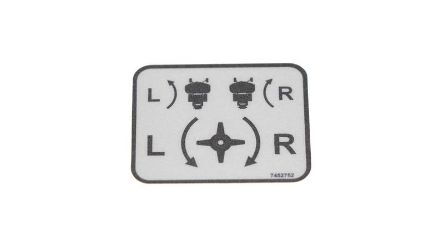 Bobcat 7452752 Control Decal 