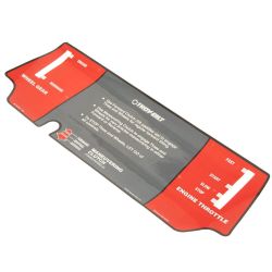 MTD 1901867 Control Panel Decal - MTD 1901867