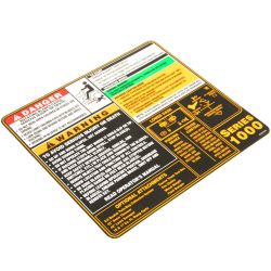 MTD 777S32531 Frame Cover Label - MTD 777S32531