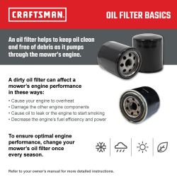 MTD CMXGZAM201009 B&S 49293 Oil Filter 