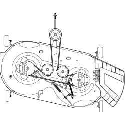 MTD CMXGZAM501063 46 0502 Belt Deck - MTD CMXGZAM501063