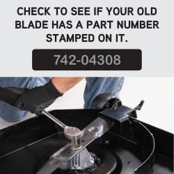 MTD IH-477597-R4 Blade - 22.3LG - MTD IH-477597-R4