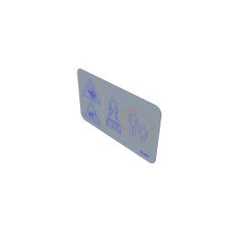 Toro 121-6817 Auger Danger Decal 