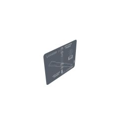 Toro 127-6661 Counter Rotating Spindle Decal - TOR 127-6661