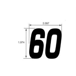 Ariens 03818400 60" Decal 