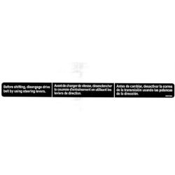 Ariens 05361500 Declutch Gear Decal 
