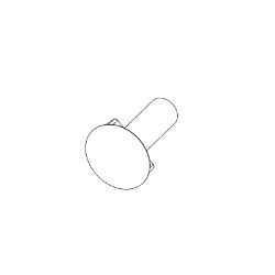Ariens 06200212 .31-18 X 1.00" Round Head Rectangle Shank Bolt 