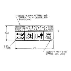 Ariens 07729600 Mower Pan Decal 