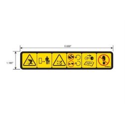 Ariens 07800410 Deck Safety Decal 