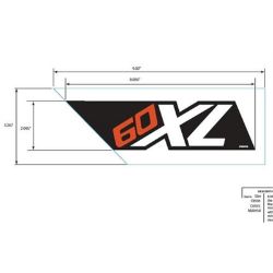 Ariens 07800708 60 XL Left Hand Side Panel Decal 