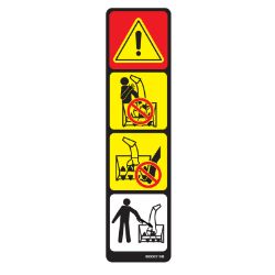 Ariens 08000519 Danger Rotating Parts Decal 