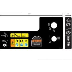 Ariens 08000924 Brush 12V Control Decal 