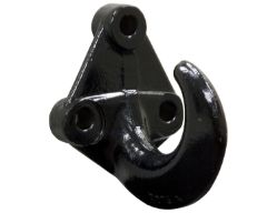 Buyers Products B076A 20000# 3-Hole Black Finish Drop Forged Towing Hook - BUY B076A