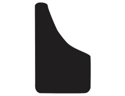 Buyers Products B1237PPW White Poly Fender Guards - 12" W x 37" H - Pair - BUY B1237PPW
