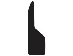 Buyers Products B1237PPB Black Poly Fender Guards - 12" W x 37" H - Pair - BUY B1237PPB