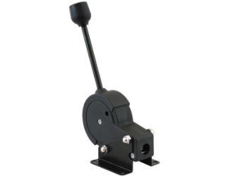 Buyers Products B206401 Single-Axis Remote Valve Control - Non-locking, Composite, 70 Degree Offset Handle 