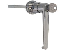 Buyers Products B2394L Chrome Plated "L" Type Locking Door Handle - 3-1/2" L Handle - CL001 Key - BUY B2394L